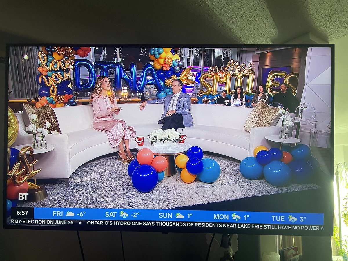 aetevelde's tweet photo. Here’s to what the future holds for you @DinaPugliese 🥂 Thank you for making our mornings beautiful for all these years ❤️ #weloveyoudina https://t.co/bomatUC3DF