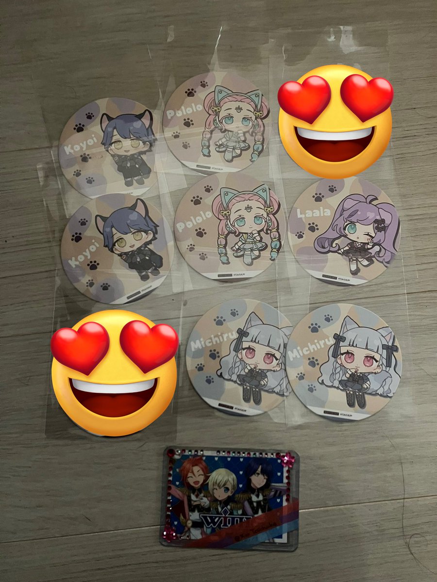 XxxTaichuke's tweet photo. 【交換/譲渡】
プリパラ アドパラ 猫の日 グラフアート カフェ 缶バッジ アクスタ コースター

譲▶︎★ゆい.★らぁら.ポォロロ.☆しゅうか.みちる.☆ショウゴ.☆コヨイ

求▶︎同種アサヒ
★は交換のみ
定価(+送料)でお譲り可能
みちるのみ　アクスタ600.缶バッジ400.コースター300
コースター400
→ https://t.co/vBNn9iXiWj