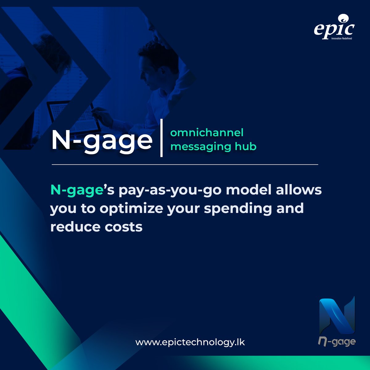 EpicTechGroup1's tweet photo. This and many more features from 𝐍-𝐠𝐚𝐠𝐞.
✔️Register customers with any digital touchpoint
✔️Manage all related charges and waive off charges
✔️Customize templates for any category of messages
✔️Optimize spending and reduce costs

#EpicLanka #Ngage #SMSGateway https://t.co/osligVJ3a3