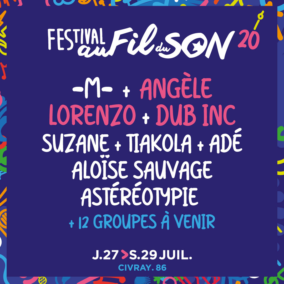 On vous avait prévenu, pour les 20 ans c'est festival de paillettes et moonwalk !🕺✨  <a href="/angele_vl/">Angèle Angèle</a>, Lorenzo et @dubincofficial sont rejoints par <a href="/M_Chedid/">-M- Matthieu Chedid</a> + Adé + @Suzanemusique  + <a href="/Tiakola_Meloo/">Tiakola</a> + Aloïse Sauvage + Astéréotypie ! 💥
Billeterie aufilduson.com