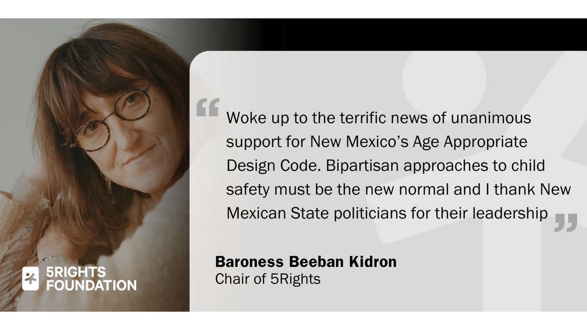 5RightsFound's tweet image. Unanimously passed in California just months ago, the Age Appropriate Design Code is now inspiring legislation across the USA. Next up: #NMKidsCode! The digital world children &amp;amp; young people deserve is possible. @munozfornm @NewMexicoOAG @resetdottech @accountabletech