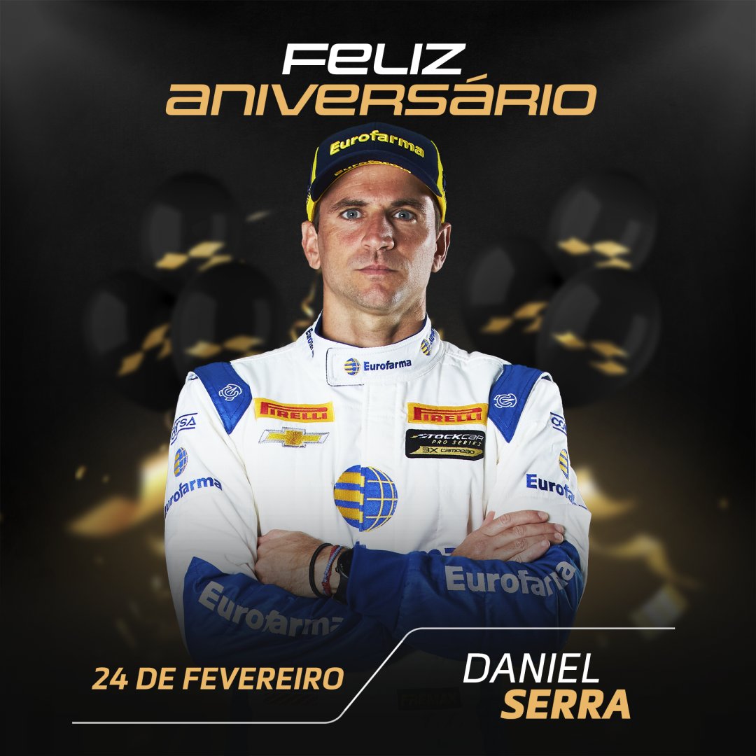 Tem tricampeão fazendo aniversário hoje! Parabéns, @DanielSerra29! #StockNiver