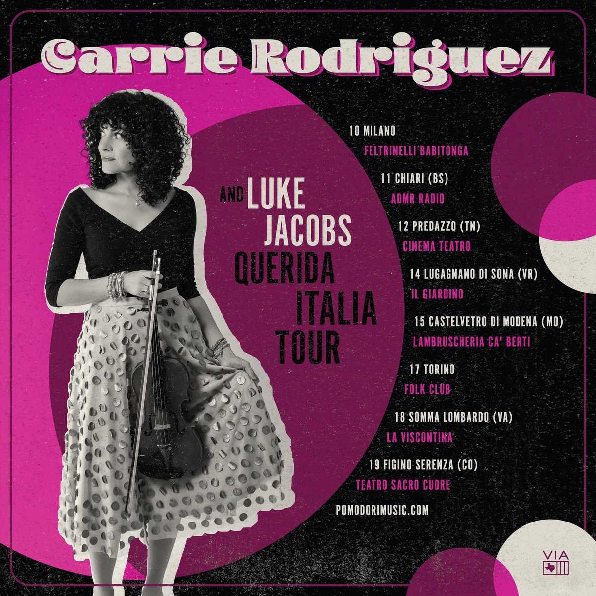 VictorPressAg's tweet photo. #CarrieRodriguez on tour in Italy! https://t.co/se26ocUQrc