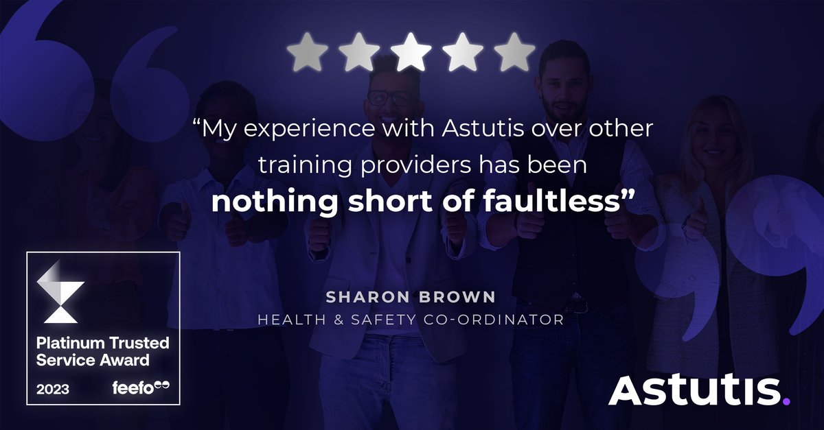 Astutis's tweet image. Happy #FeefoFriday to our global Astutis community.

With 98% customer satisfaction and as a 2023 #FeefoPlatinum Trusted Service provider, we are proud to continue delivering great excellent Health, Safety and Environmental training across the globe. 

#LearnerExperience