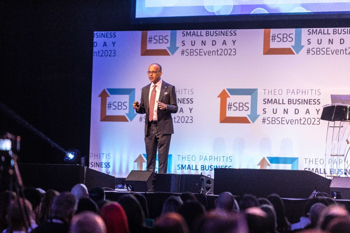 Fantastic #SBSEvent2023 morning session from @theopaphitis! Always stay positive and think glass half full!