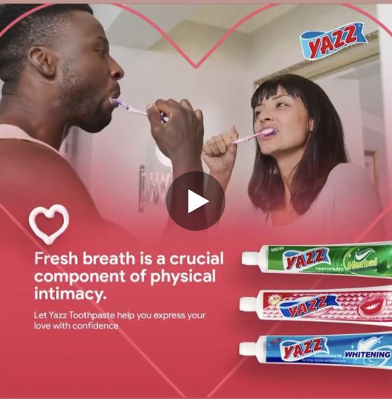 yazz_products's tweet photo. Kisses and intimacy makes up a love language.
Fresh breath starts with Yazz toothpaste
#yazzproducts #yazzcares #yazztoothpaste #love #ghana #Twitter https://t.co/fbZ6Hg18Pb