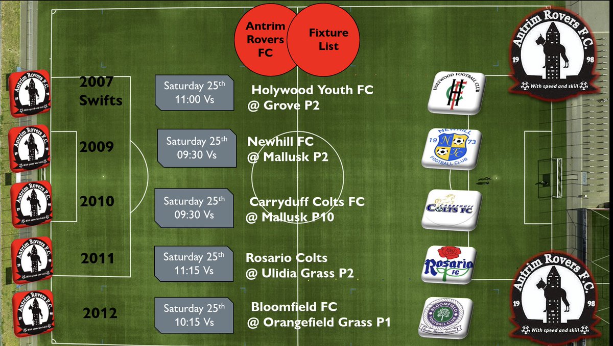 antrimroversfc's tweet photo. Antrim Rovers fixtures this weekend 🔴⚫🔴⚫ https://t.co/78YiHU0fAD