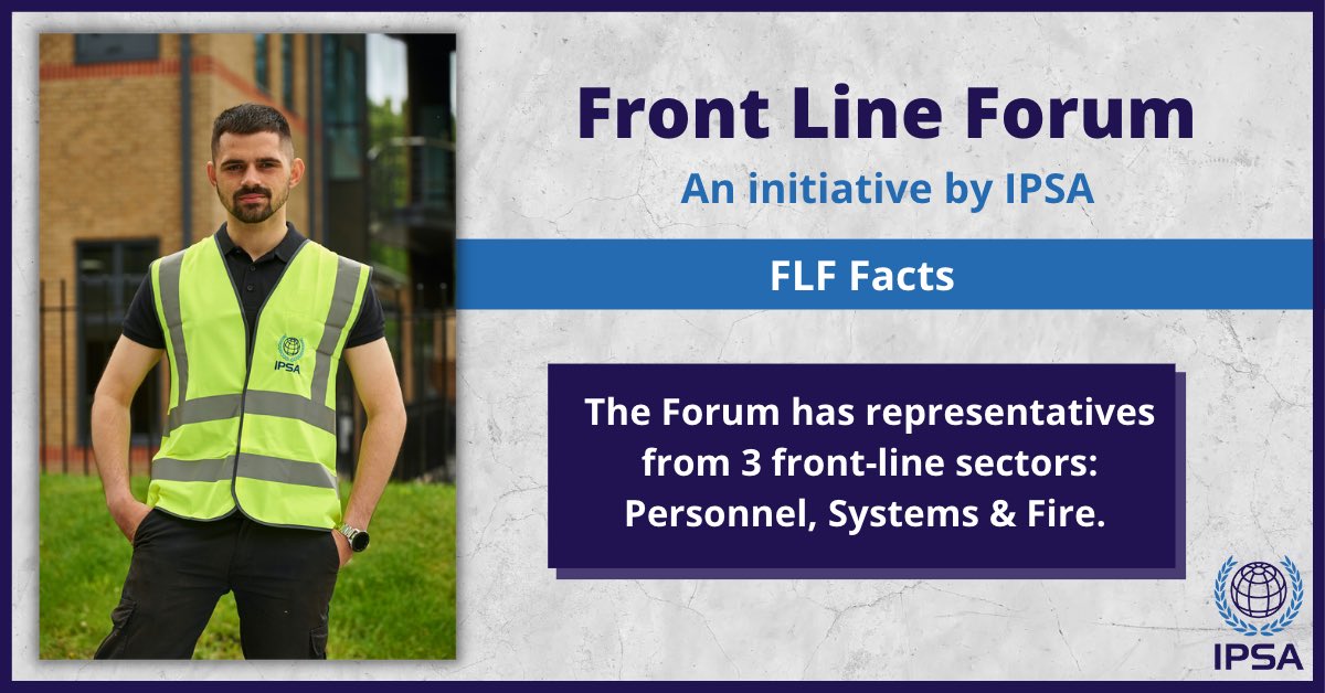 #FrontLineForum is an IPSA initiative that gives the #frontline #security a platform to represent their sectors &amp; raise their concerns.

It is one of our steps to give them 'One Voice'. If you want to have a positive impact on the #industry, apply to join #FLF: post@ipsa.org.uk