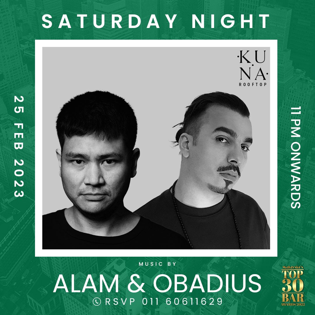 This Saturday at Kuna Rooftop bar with my homie <a href="/alamsounds/">Alam</a> 
Hope to see you there! 🫰🏻