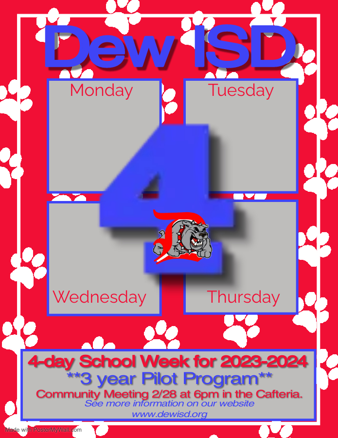 dewisd's tweet photo. New things are happening at Dew ISD.  Please read the letter attached and see our website for more details. https://t.co/vNHdcQbrOi