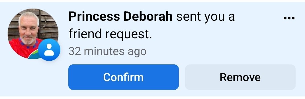 Padraig_McCann's tweet image. Well, this is a first. Should I accept a friendship request from HRH Princess Deborah of Nigeria 🇳🇬 
#FriendRequest #NigerianPrincess