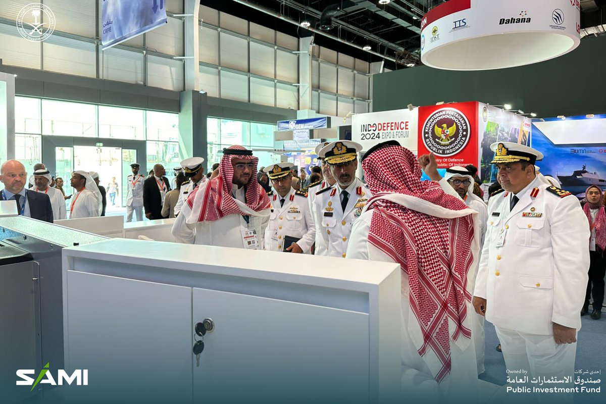 SAMIDefense's tweet image. سعدنا بمشاركة شركة #سامي_نافانتيا للصناعات البحرية في #نافدكس لاستعراض منتجاتها في قطاع الأنظمة البحرية، بجانب استقبال العديد من الشخصيات الرائدة وقادة ومسؤولي قطاع الصناعات الدفاعية من حول العالم.