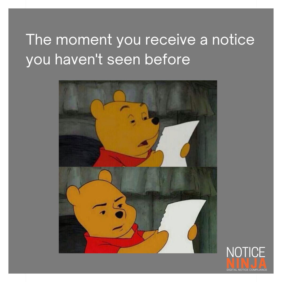 NoticeNinjaInc's tweet image. Know anyone who makes this face when looking at tax notices? 

#taxhumor #funfriday