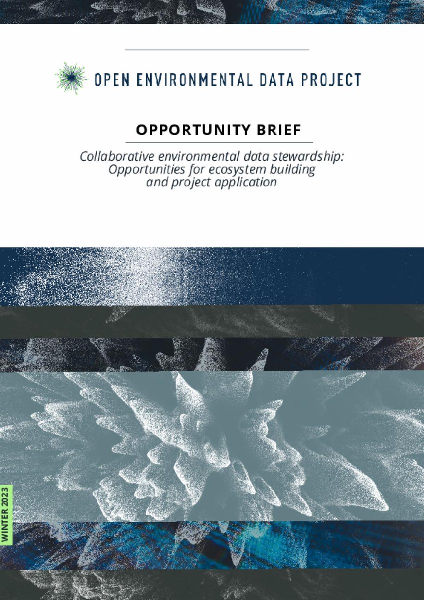 The NMWDI was consulted for <a href="/OpenEnviroData/">OpenEnviroData</a>’s recent Opportunity Brief on collaborative #EnvironmentalData stewardship! 🌎📊🤝 Read for opportunities to make environmental data more collaborative, responsible, and responsive to user needs: bit.ly/3I3QN66