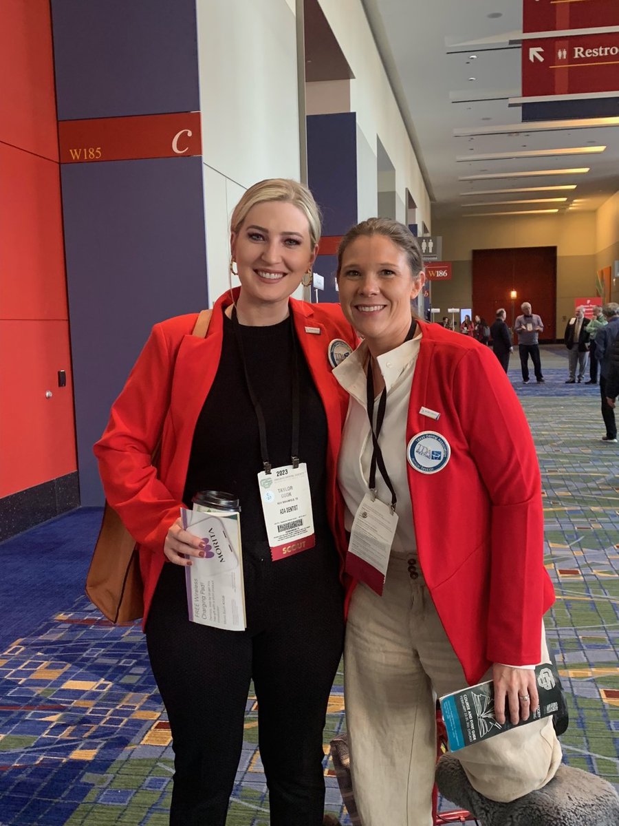 Dr Taylor Cook and Dr Susan Putthoff scouting the Chicago Midwinter Meeting looking for new speakers and exhibitors to bring to Texas in future years.