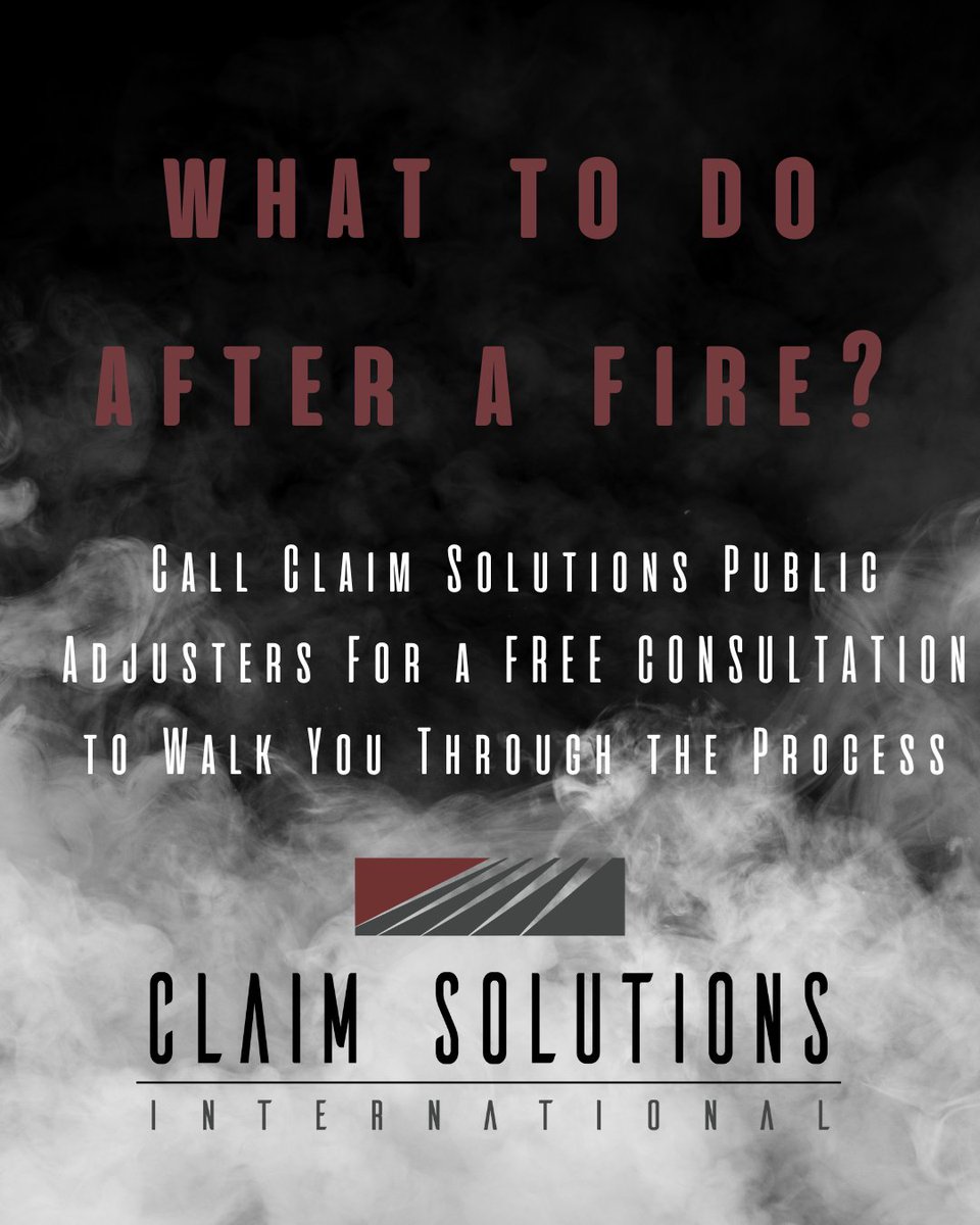 Don't get burnt out by the insurance claims process- CLAIM SOLUTIONS INTERNATIONAL is ready to help you. Click the link in our bio or callus at 866-CLAIMS-6
 #insuranceclaims #claimsadjusters #claimsolutions #smoke #fire #fireinsurance #smokedamage  #insuranceclaim