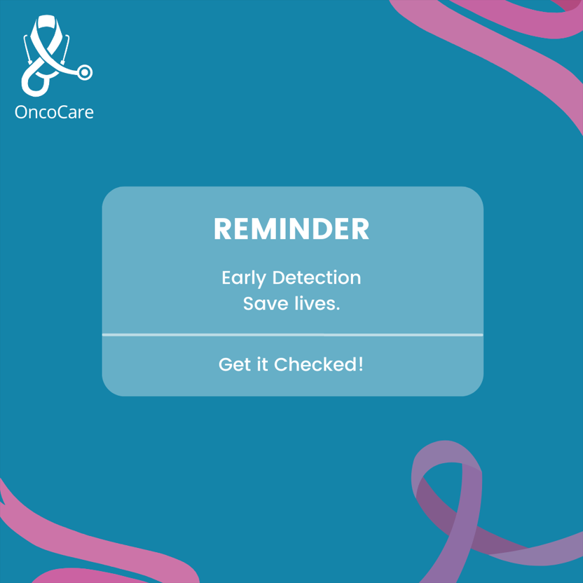 OncoCareUK's tweet image. This is your reminder that if you feel anything different in your body to get it checked out today. Early detection can help save lives.

#earlydectection #savelives #reminder #body #today #life  #cancercheck #getchecked #checkedout #checkout #feel #savelives #cancer