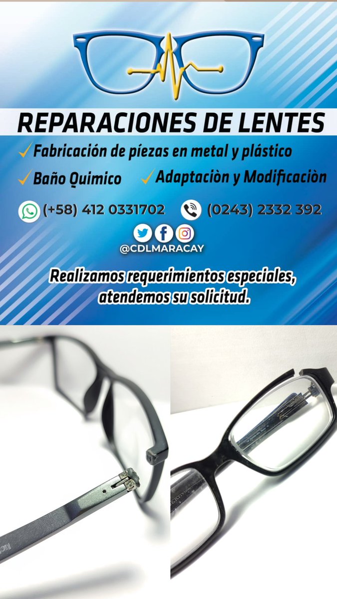 cdlmaracay's tweet photo. Clínica del Lente Maracay
Reparamos tus lentes 🤓 https://t.co/uBDHwK13Xk