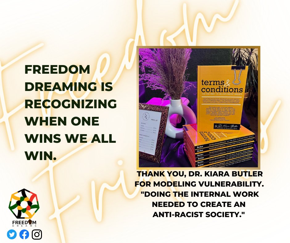 This week we celebrate the brilliance of Dr. <a href="/Butler_Kiara/">Kiara Butler</a>, an ally, friend, and sister. I continue to be inspired by her work to model honesty, transparency, and growth. If you have not done so already, purchase her latest work, Terms &amp; Conditions..kiaranbutler.com