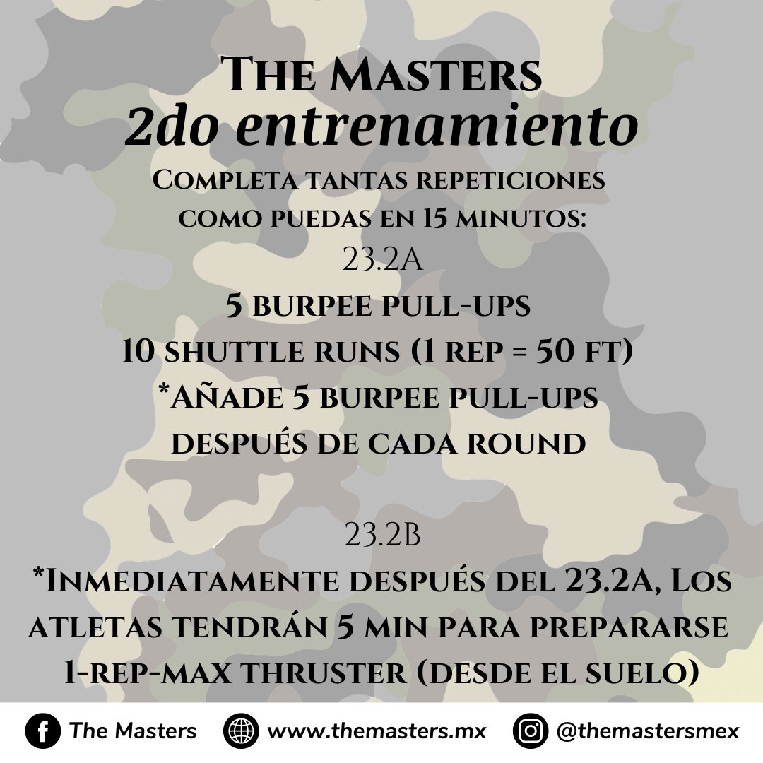 NGfit's tweet photo. 🏋️‍♀️Los dos primeros entrenamientos para @themastersmex ya han sido revelados. 

📲Regístrate en la app BYND FiTLAND antes del 6 de marzo y sube tus videos antes del día 10.

#ReadyToTheMasters #Crossfit #Competition #OPEN #Saltillo #Mexico https://t.co/FoT5a0Iy7N