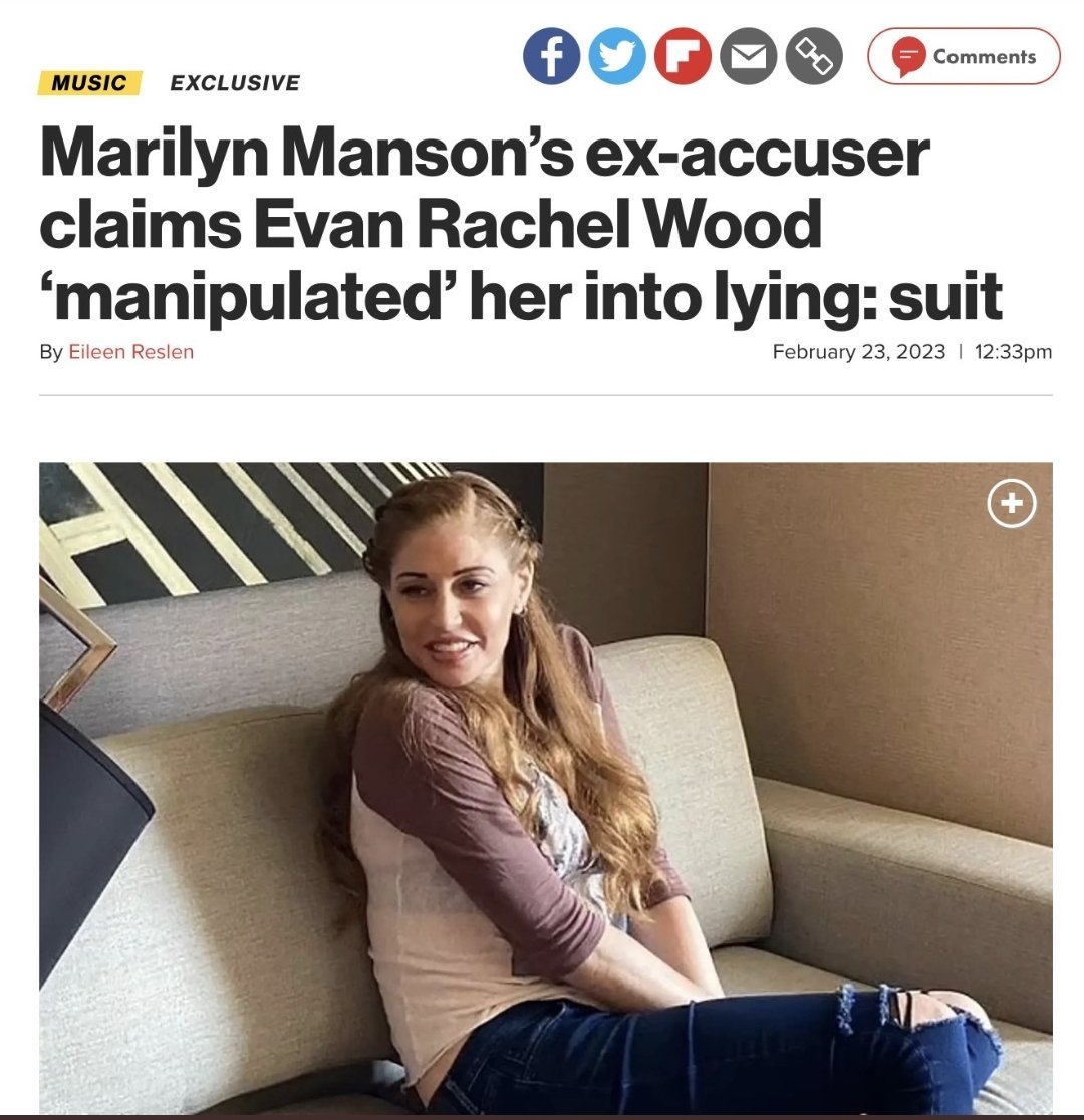 And there is finally is folks. We all knew it from the beginning. I wonder what else will come out?
WOMEN LIE ABOUT ABUSE TOO. #MeToo   
#MarilynMansonIsInnocent