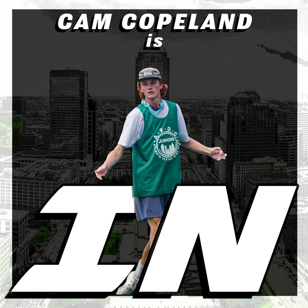 🔒️ LOCKED IN 🔒️

#79 Cam Copeland
🥏 Years Playing: 5
🏡 Mobile, AL
🔥 AUDL Rookie
🎓️ Spring Hill College
👤 Day Job: Graphic Designer
🐕️ Dog Dad to Callahan 

#AreYouIN #GetIN #NaptownNiceBoiz #AlleyCats23 #AUDL23