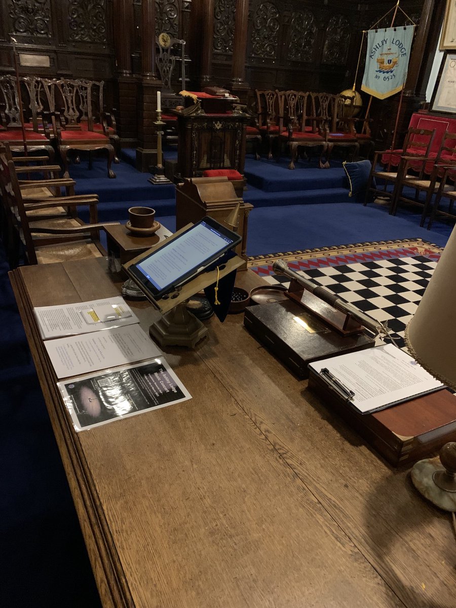 All ready for Lodge tonight.