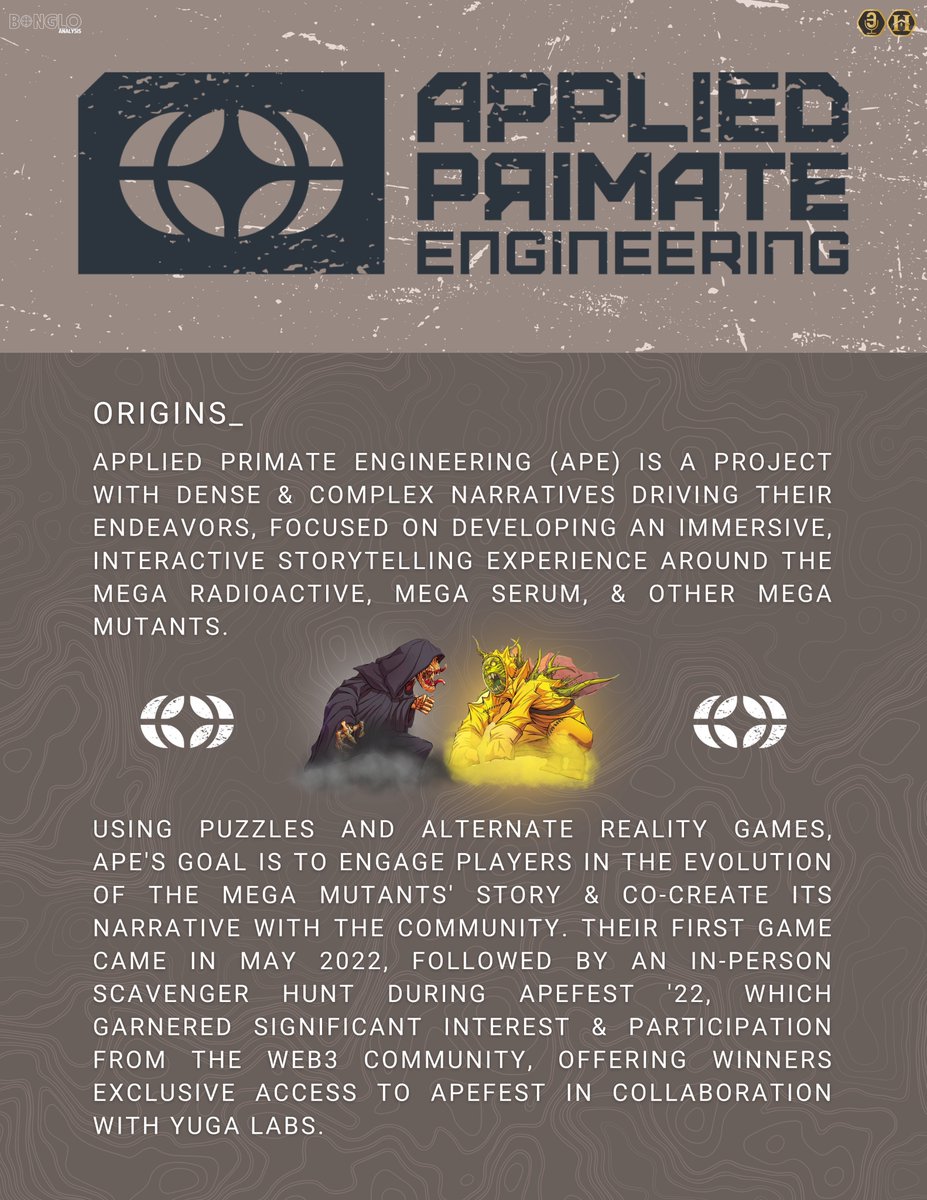 𝔟𝔬𝔫𝔤𝔩𝔬 (@bonglovi) on Twitter photo 🧪 <a href="/AppliedPrimate/">AppliedPrimate</a> Deep Dive 🧪
A congregation of knowledgable & highly accessed individuals developing a complex narrative for the APEs.
Two upcoming collections, both intertwined in unlocking each other's value.
Juicy stuff.
Giveaway at the end 👇🎉 🧪 <a href="/AppliedPrimate/">AppliedPrimate</a> Deep Dive 🧪
A congregation of knowledgable & highly accessed individuals developing a complex narrative for the APEs.
Two upcoming collections, both intertwined in unlocking each other's value.
Juicy stuff.
Giveaway at the end 👇🎉
