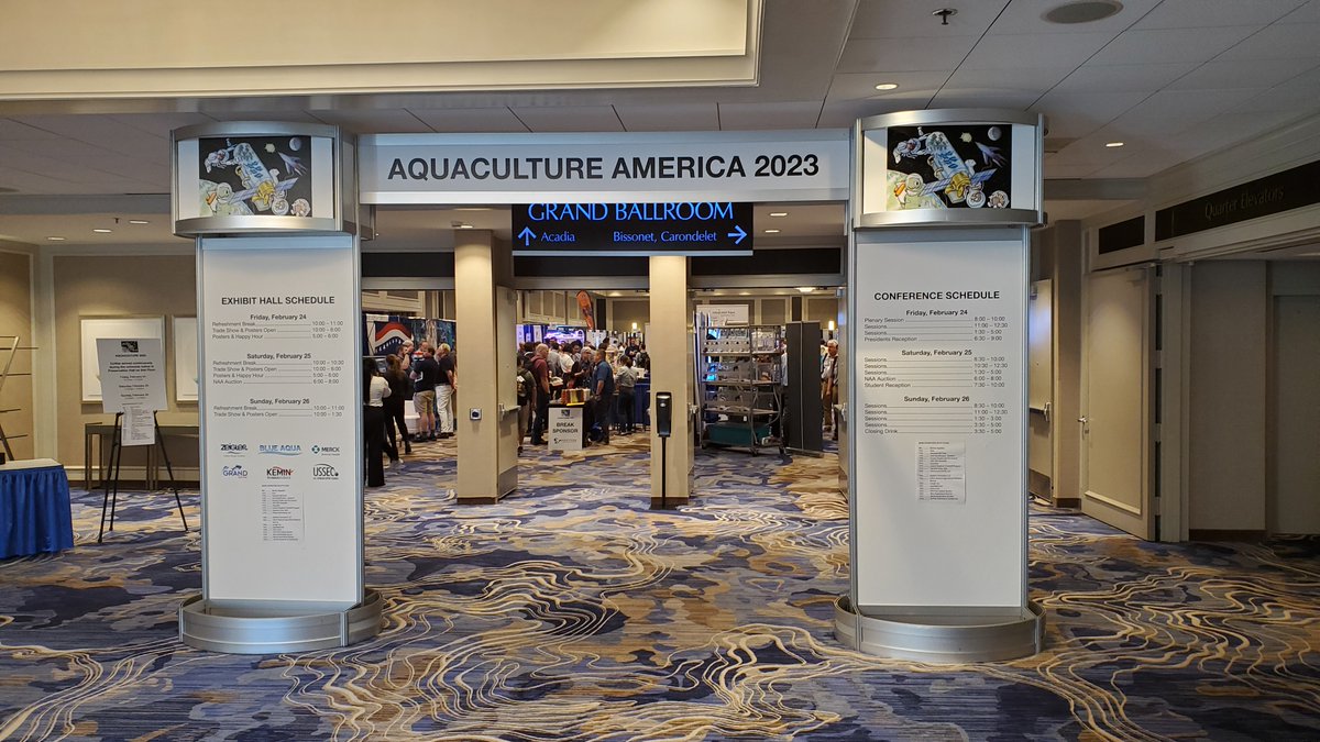 OystersSolar's tweet photo. Our Steve Pattison is attending Aquaculture America 2023 in New Orleans! He is learning about the aquaculture industry, observing new technology &amp; giving a presentation about our innovative Solar Oyster Production System (SOPS) technology. Learn more at https://t.co/tDwUGFYVRW https://t.co/0IQYGtl6pw