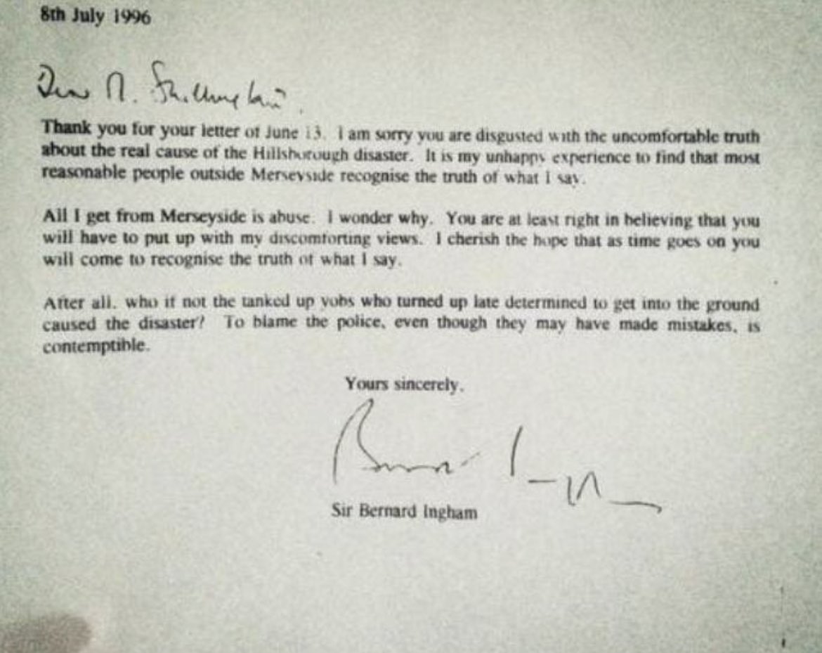 Burn in hell you horrible bastard! Hopefully Duckenfield &amp; Middup are soon to follow you!!