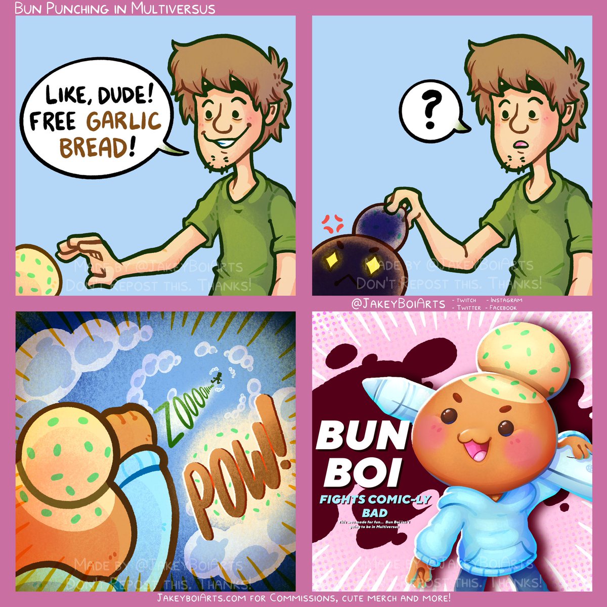 Jakey Boi 🏳️‍⚧️ on Twitter "RT JakeyBoiArts “Bun punching time