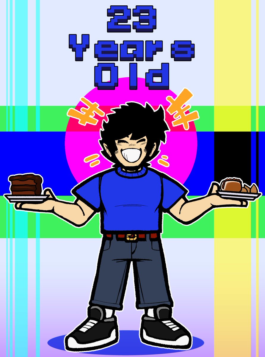 I'm older today!
And I'm just helping myself with some food