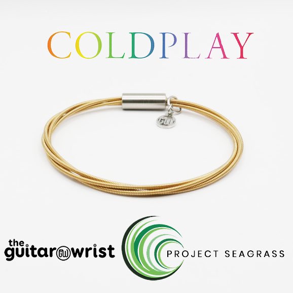 We're delighted to launch the @coldplay range of jewelry. The band have chosen @ProjectSeagrass as their charitable partner.  Coldplay are global ambassadors for Project Seagrass, who advance the conservation of seagrass habitats through education, influence, research and action.