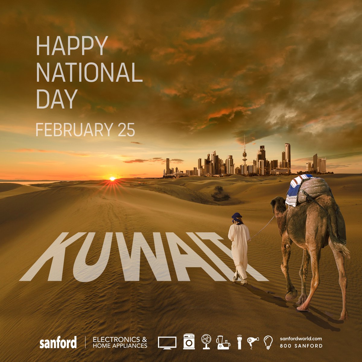 sanford_World's tweet photo. May this day fill us all with pride, and remind us that the vision of our leaders and hard work of our people will always open golden doors for our country.

#KuwaitNationalDay #February25th #Kuwaiti #Pride #Peace #Prosperity #Sanford #TouchingYourLifeEveryDay https://t.co/jhgqZQw4kP