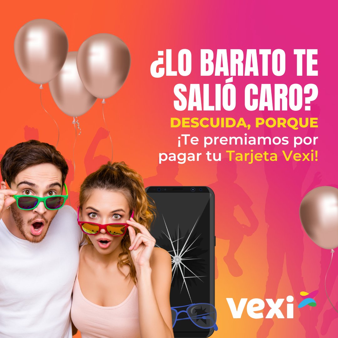 veximx's tweet photo. Cuéntanos… Qué fue lo último “barato” que te salió “caro” en los comentarios 👇🏼👀
Conoce nuestro programa de recompensas #VexiCashback: https://t.co/Ty8pvuV2JC 🤑🤑 https://t.co/mxjvCeVWCd