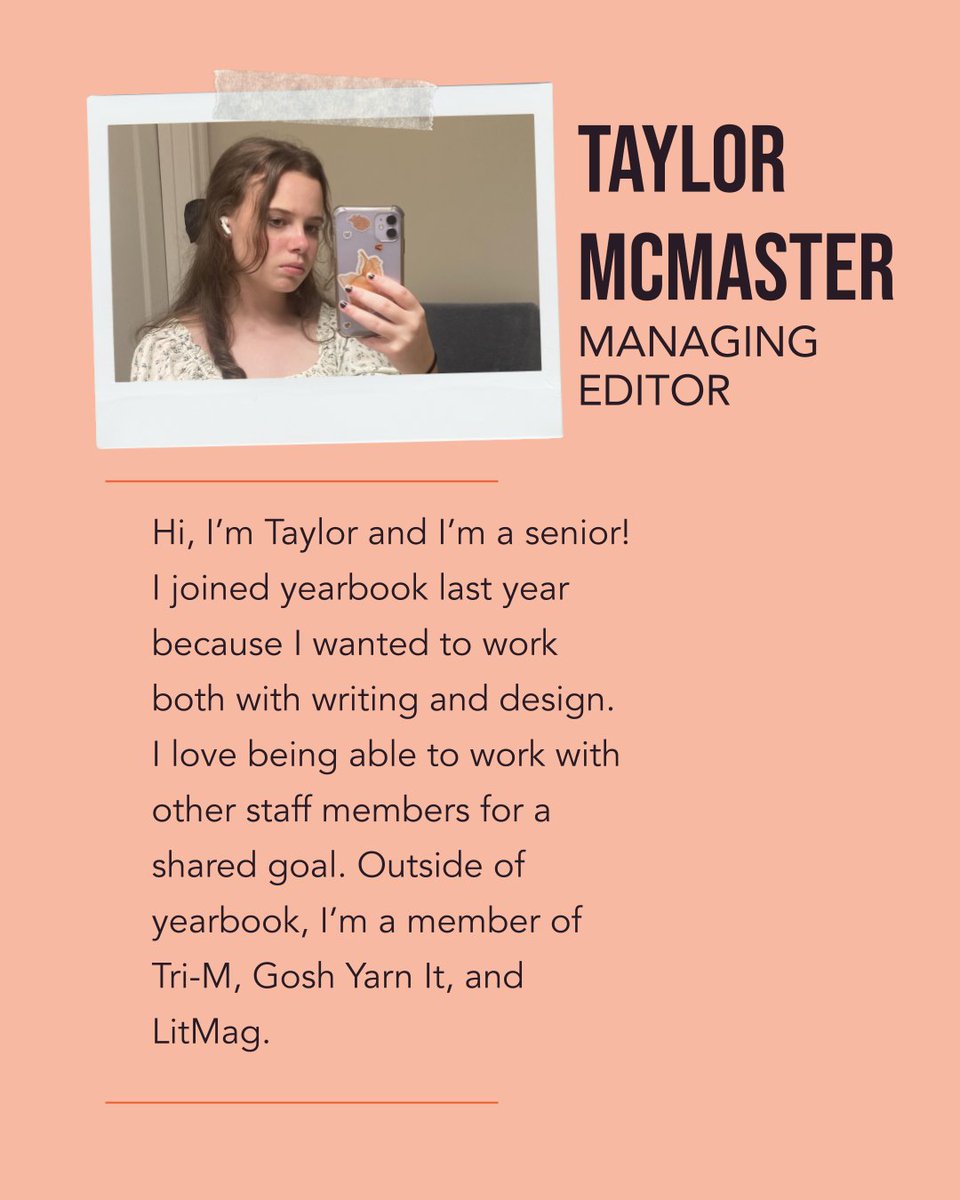 Meet the Staff series: managing editor Taylor McMaster!