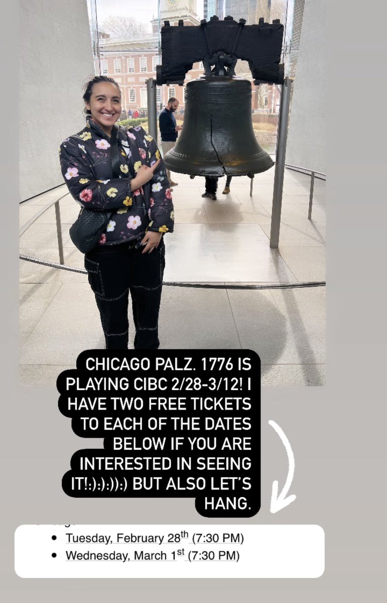 ShelbyLunaA's tweet image. 1776 is coming to CHICAGOOOO BABYYY #1776Musical #CIBC