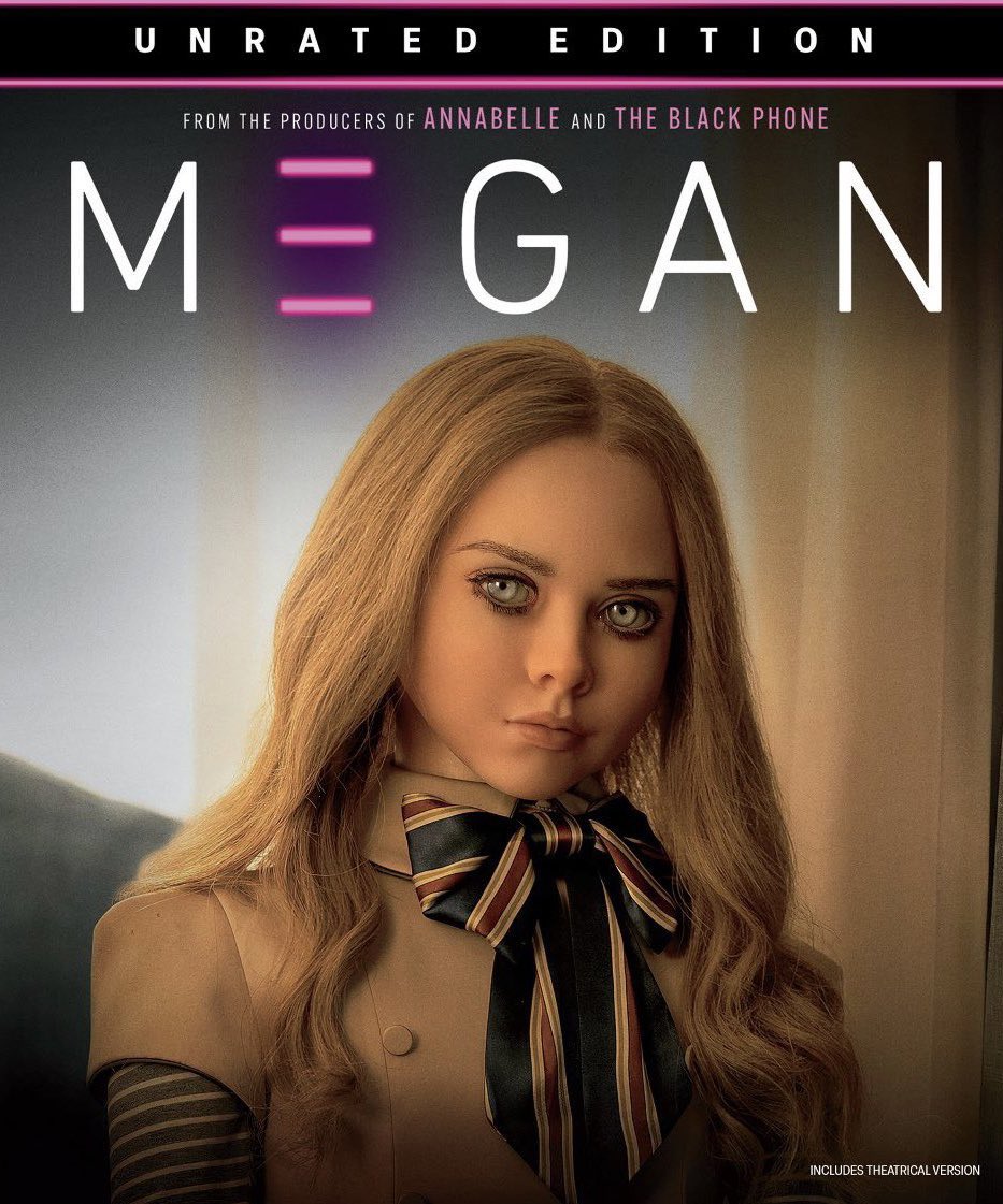 PopCrave's tweet photo. The unrated edition of ‘M3GAN’ is now available to stream on @peacock. https://t.co/NgRSO4Rl98