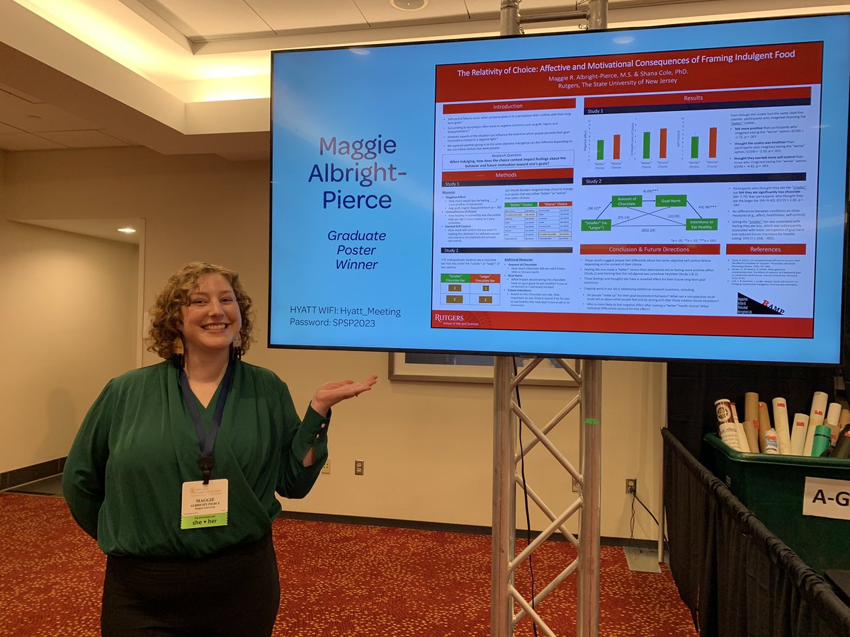 Shana Cole (@drshanacole) on Twitter photo Could not be more proud of my grad students <a href="/MAlbrightPierce/">Maggie Albright-Pierce</a> and <a href="/hayley_svensson/">Hayley Svensson</a> who crushed their #SPSP2023 data blitz talks yesterday and BOTH won the graduate student poster award! 🤩🤩 Could not be more proud of my grad students <a href="/MAlbrightPierce/">Maggie Albright-Pierce</a> and <a href="/hayley_svensson/">Hayley Svensson</a> who crushed their #SPSP2023 data blitz talks yesterday and BOTH won the graduate student poster award! 🤩🤩