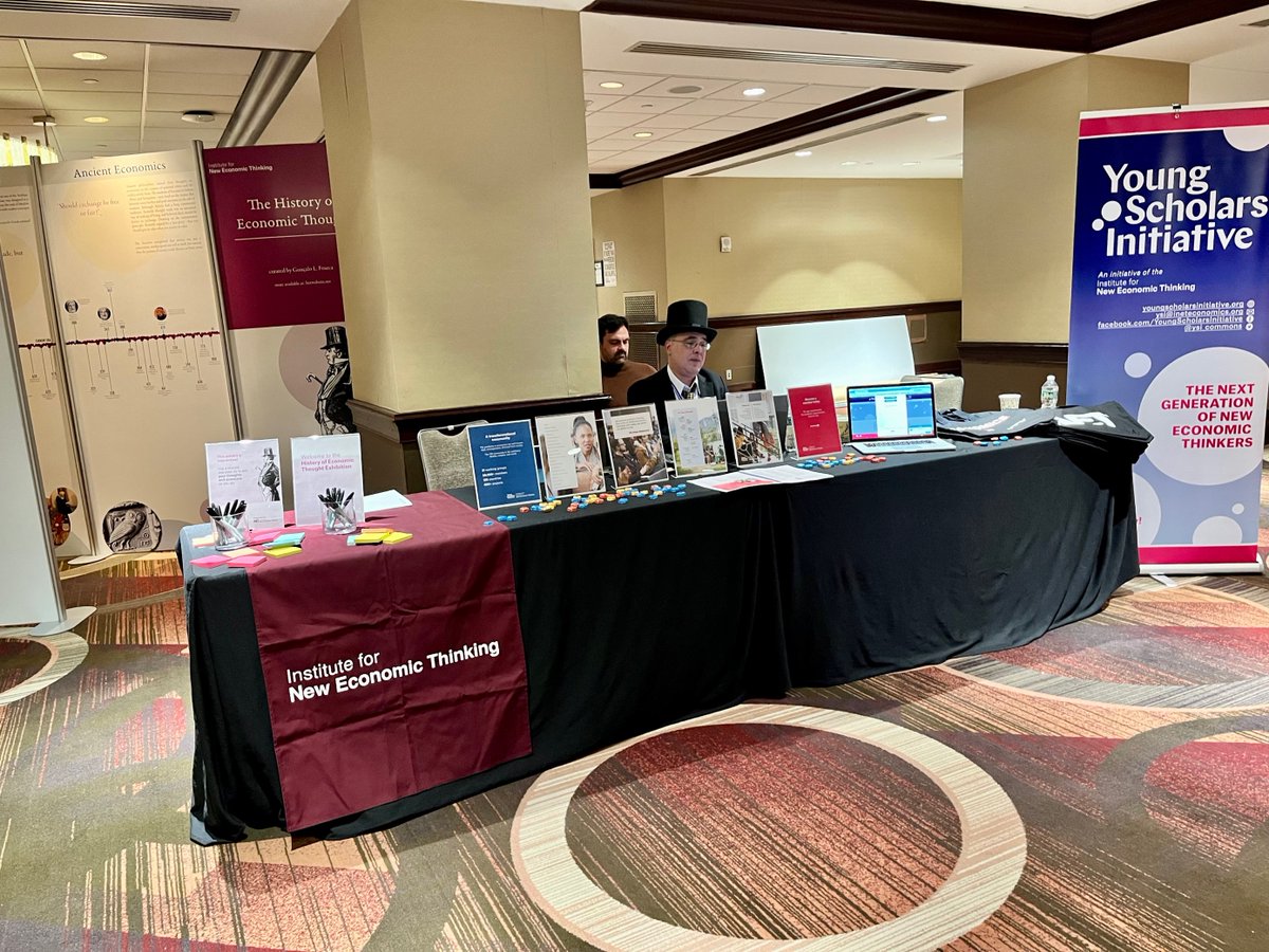INETeconomics's tweet image. Stop by the History of Economic Thought exhibit at the Easterns this weekend #EEA2023