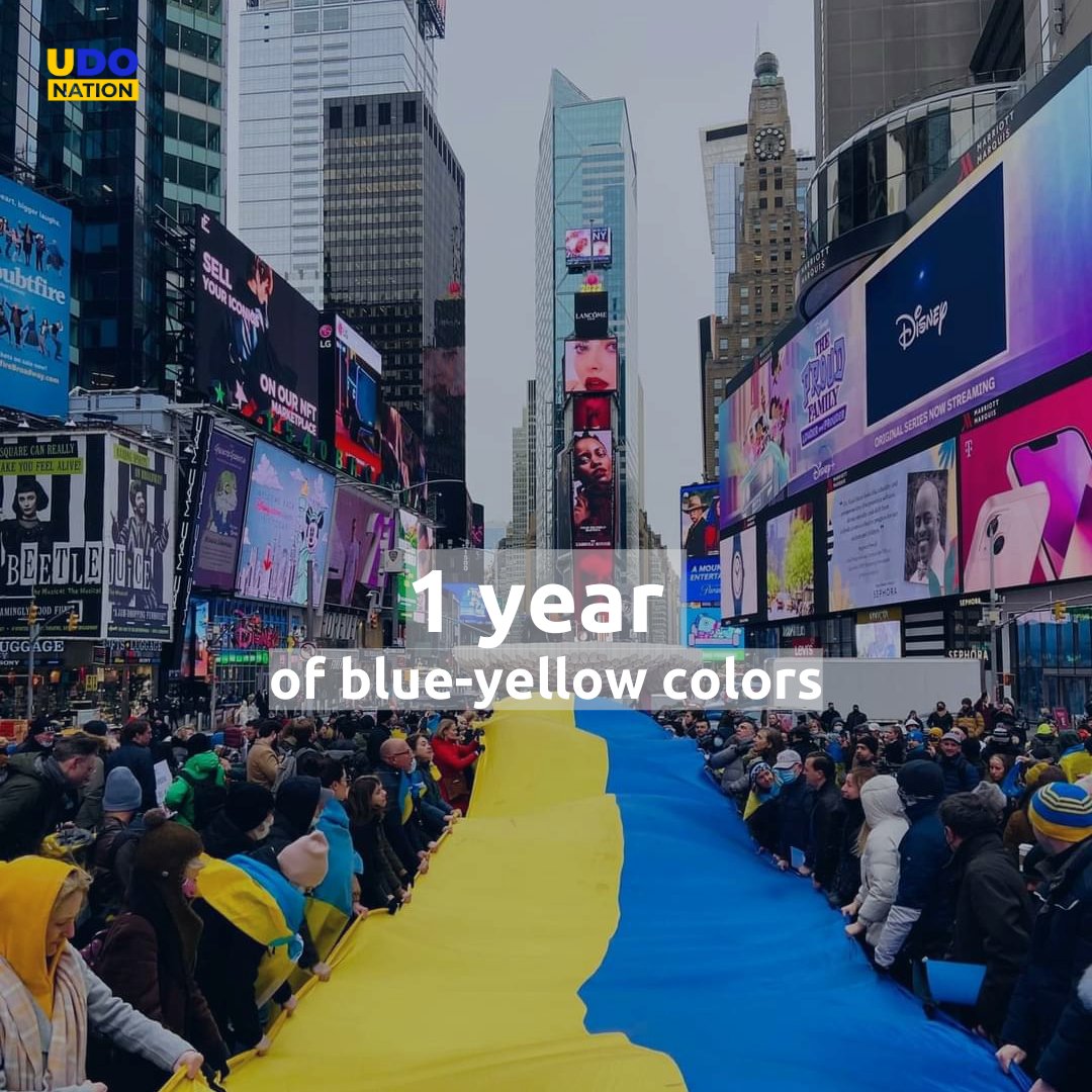UDoNation_'s tweet photo. A year of full-scale war. A year of indomitability. A year of strength and resilience. A year that showed who are #Ukrainians to the whole world. A year in which Ukrainians became native to each other and united! https://t.co/puWlzRH5Qt