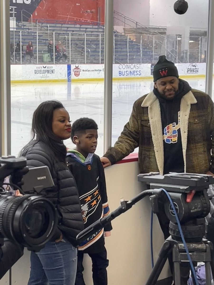 Also here is kid actor Keivonn Woodard (The Last of Us), an avid hockey fan who comes from a six-generation deaf family.

A native of Bowie, Md., he says he wears yellow laces in his skates because of Ovechkin.