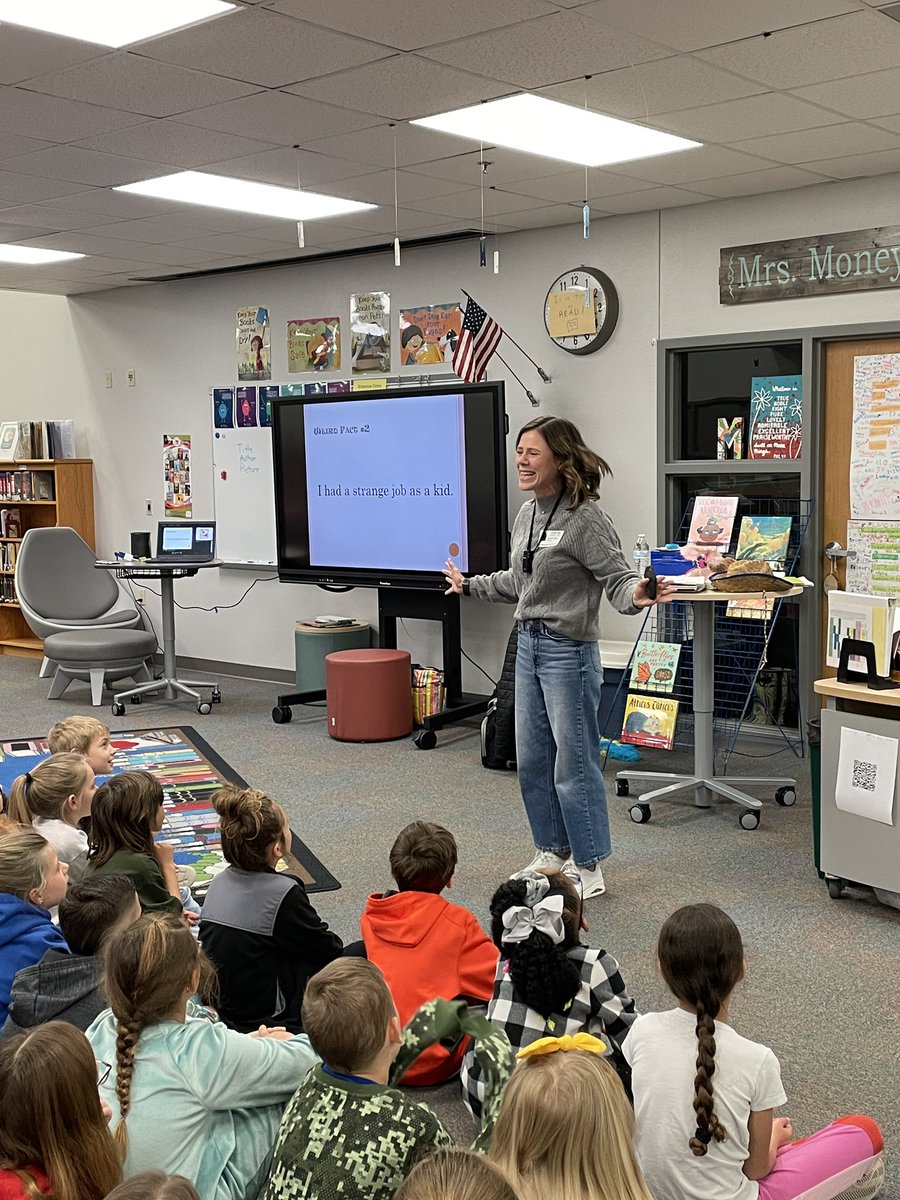 tlmoney's tweet photo. What a great morning with author Tammi Sauer @LBEMediaCenter @Longbranch_Elem #misdproud https://t.co/9wkxs0gBFd