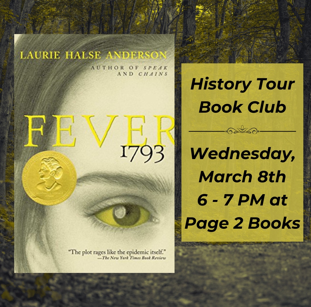 Jenny at Page 2 Books (@page2books) on Twitter photo Here is Jenny's Historical Fiction Book Club pick for March! Purchase book club picks at our store and receive a 15% discount. Questions or want to sign up? Email us at books@page2books.com Here is Jenny's Historical Fiction Book Club pick for March! Purchase book club picks at our store and receive a 15% discount. Questions or want to sign up? Email us at books@page2books.com