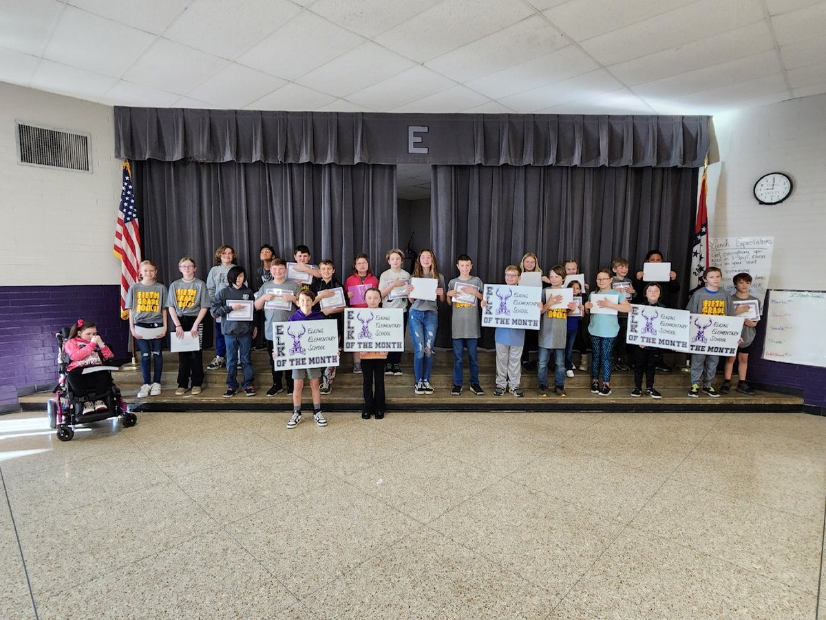 ElkinsSchools's tweet photo. ๐๐ Congratulations to our February Kool Kids๐๐
Perseverance is the word of the month! Way to go!! ๐
#ElkPride
#KoolKid https://t.co/xYE8ZJJ7yx
