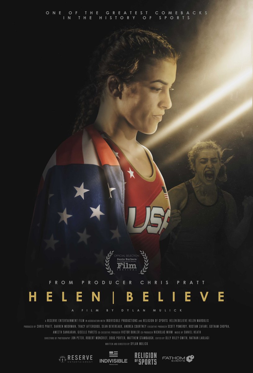 Get your Helen | Believe tickets NOW! <a href="/helen_maroulis/">Helen Maroulis OLY</a>'  story is not one to be missed. Tickets are on sale now at FathomEvents.com/Helen

<a href="/religionofsport/">Religion of Sports</a> <a href="/ReserveEnt/">Reserve Entertainment</a> @dylanmulick @fathomevents