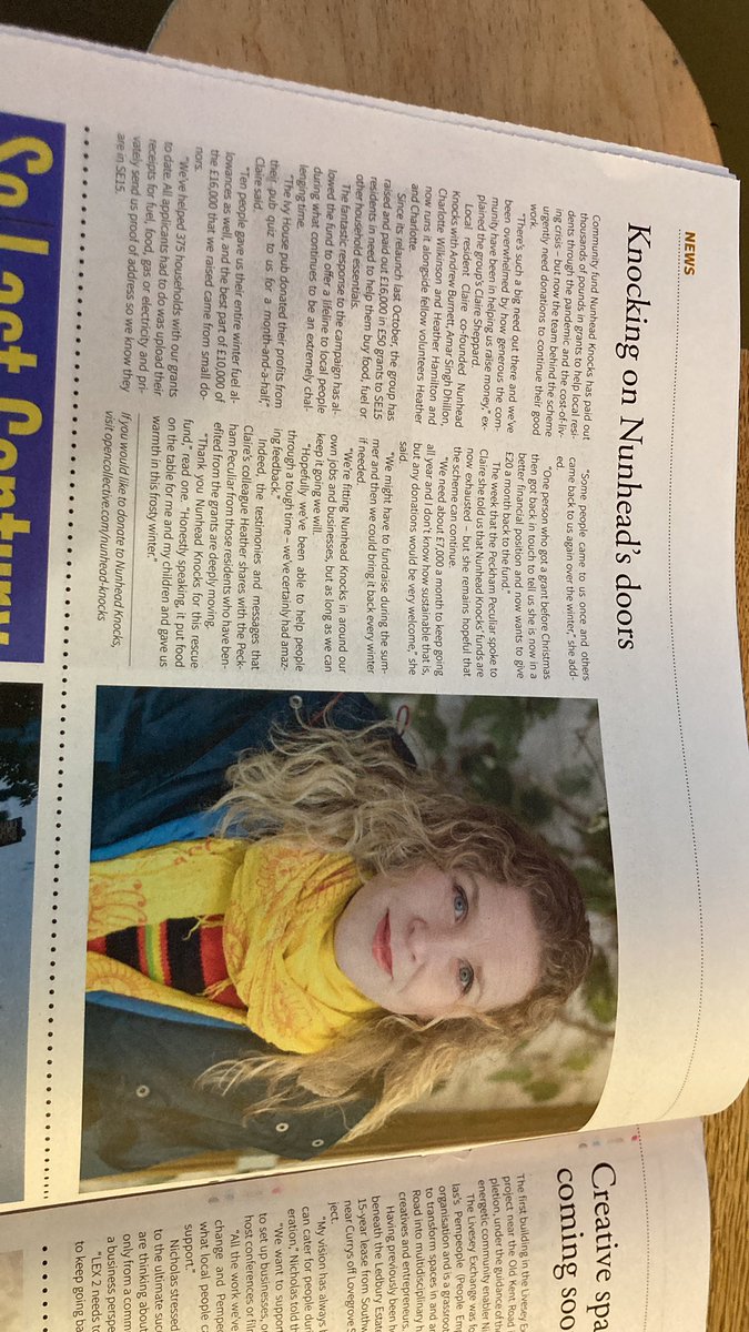Nunhead Knocks (@nunheadknocks) on Twitter photo We’re featured in <a href="/peckhampeculiar/">THE PECKHAM PECULIAR</a> today, we have a waitlist for grants so please donate if you can? We’re featured in <a href="/peckhampeculiar/">THE PECKHAM PECULIAR</a> today, we have a waitlist for grants so please donate if you can?
