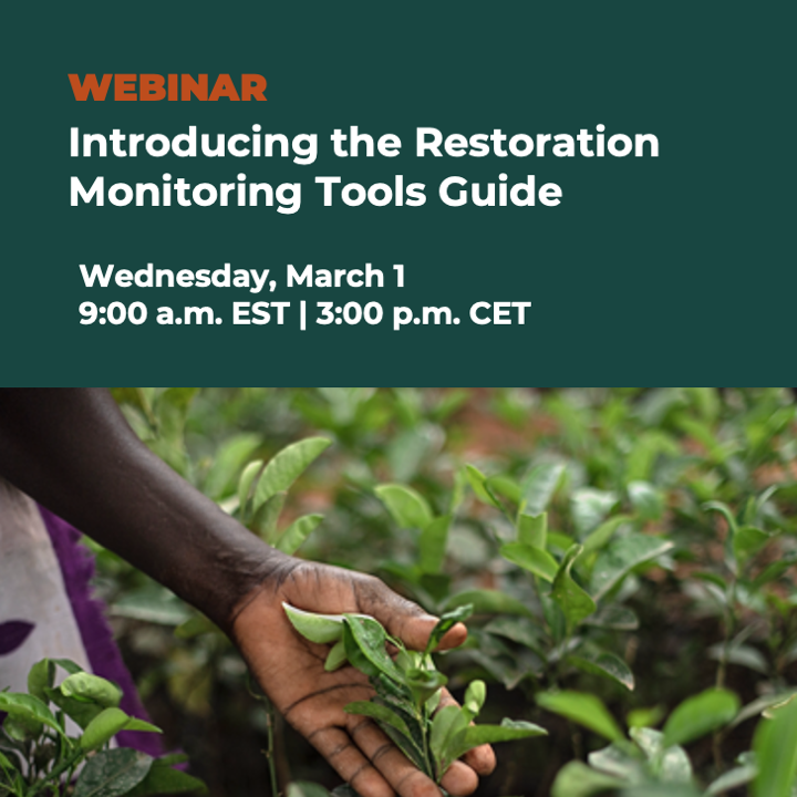 Climate_Focus_'s tweet image. When it comes to #LandscapeRestoration, it’s critical to track progress. But which monitoring tool best fits your needs?

The new Restoration Monitoring Tools Guide can help you decide! Join @restoreforward and @Climate_Focus_ for the launch on Mar 1 🔍🌱
wri.zoom.us/webinar/regist…