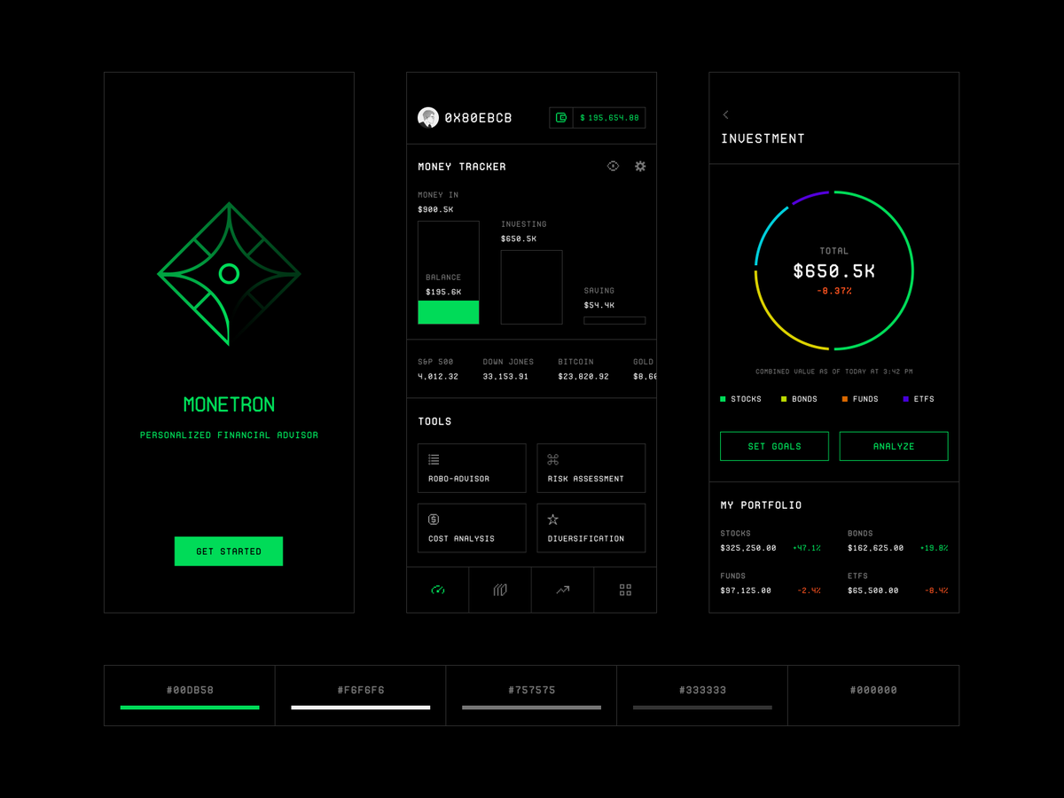 quanhth's tweet image. Personalized Financial Advisor app concept.
- App features &amp;amp; name: ChatGPT
- UI Design: me &amp;amp; Figma
#mobileapp #AI #ChatGPT #uiux #fintech #defi