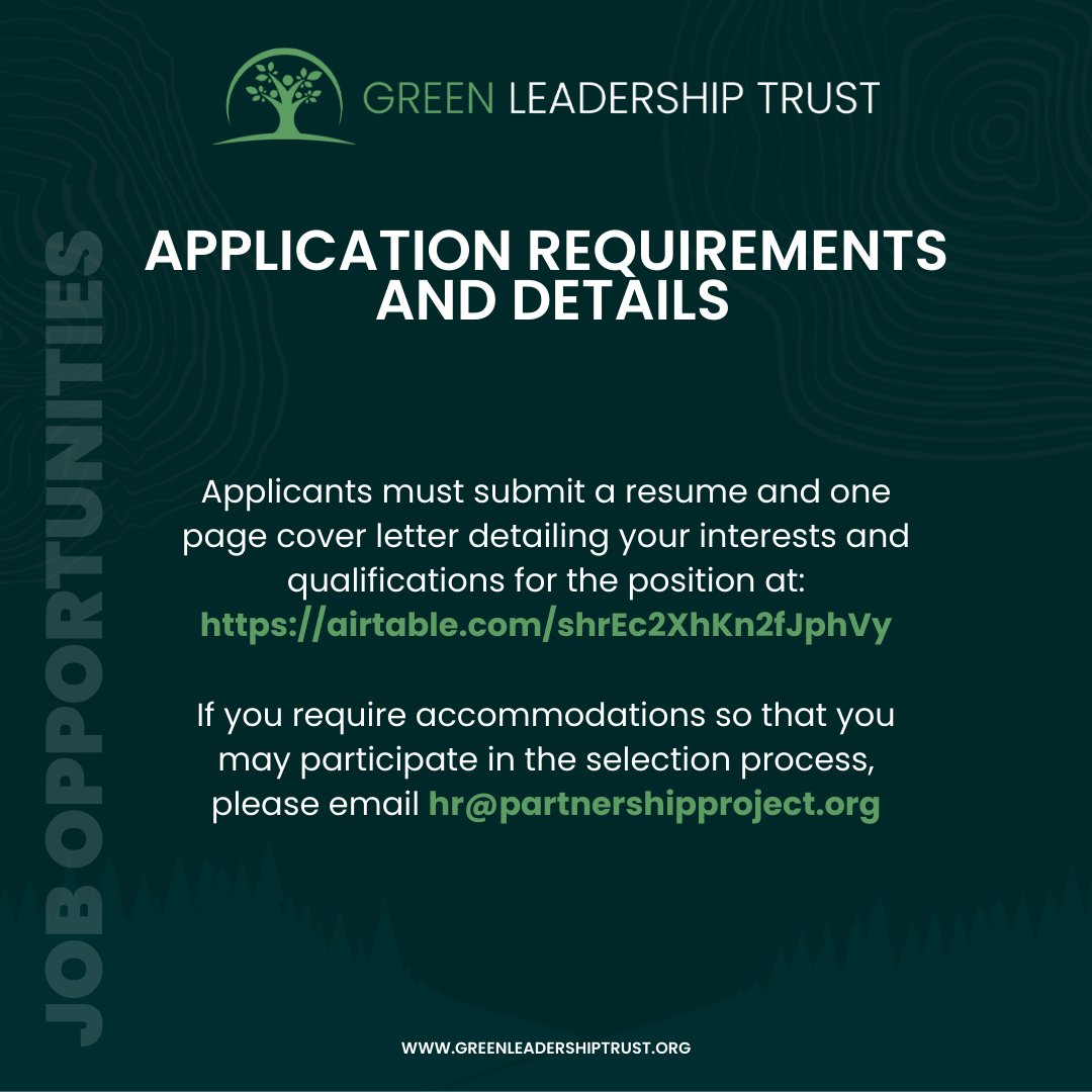 GLTMembers's tweet image. We’re #hiring a remote Administrative Coordinator! This person will be the fourth to join our small but mighty team working to bridge glaring representation gaps and empower people of color in the environmental sector.

greenleadershiptrust.org/jobs_green/adm…